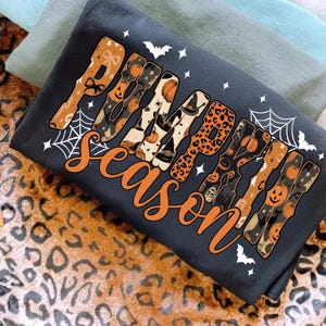 Pumpkin Season PNG, Retro Halloween PNG, Preppy Pumpkin Bow Png, Halloween Shirt Png, Trendy Fall Pumpkins, Spooky Season Png