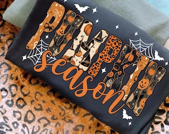 Pumpkin Season PNG, Retro Halloween PNG, Preppy Pumpkin Bow Png, Halloween Shirt Png, Trendy Fall Pumpkins, Spooky Season Png