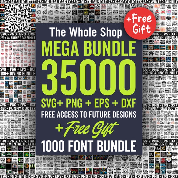 Mega Bundle SVG PNG, The Whole Shop SVG Files for Cricut, Funny Svg Bundle, All in One Svg Bundle, Sarcasm Png Bundle Trendy Svg for Shirts