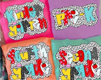 Pacchetto floreale Preppy per il ritorno a scuola, Primo giorno di scuola, Scuola PNG, Scuola Preppy PNG, Design per prima/seconda/terza elementare, Pacchetto scolastico PNG