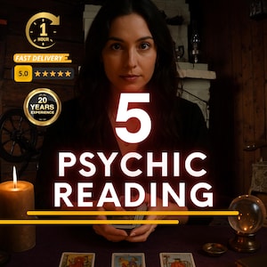 Lecture de tarot en 5 questions, livraison le jour même, perception psychique honnête, réponses détaillées, sans revêtement en sucre, orientation spirituelle précise