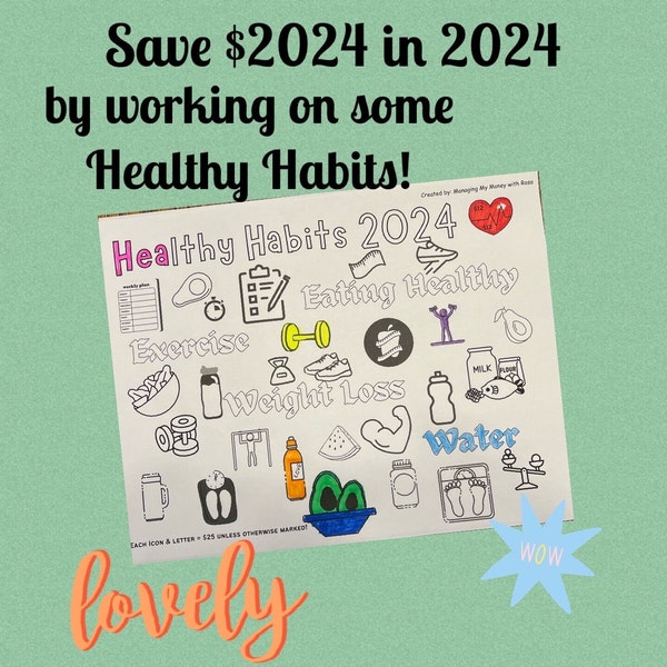 Save 2024 in 2024 tracker while you make healthy choices!