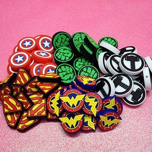 Comic Hero Silicone Focal Beads | DIY Craft Beads | Great for many DIY projects that need just a little extra touch.