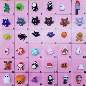 Cuentas focales de silicona 3D para fiestas: adornos DIY para Halloween y Navidad