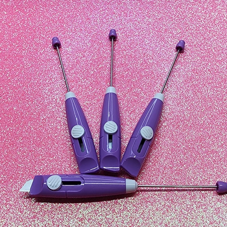Beadable Box Cutter: Acrylic Letter Opener, Seam Ripper, Keychain - Etsy