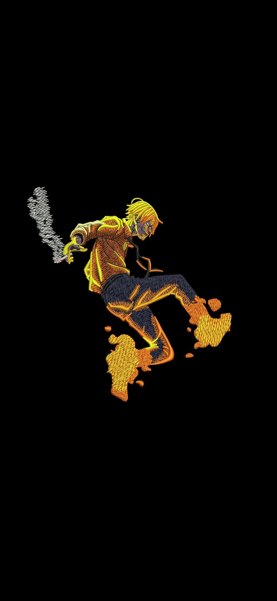 Black Leg Sanji One Piece Embroidery - Etsy