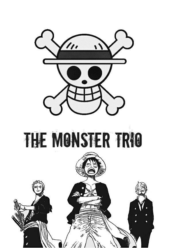 Luffy Zoro Sanji Embroidery Monster Trio One Piece - Etsy