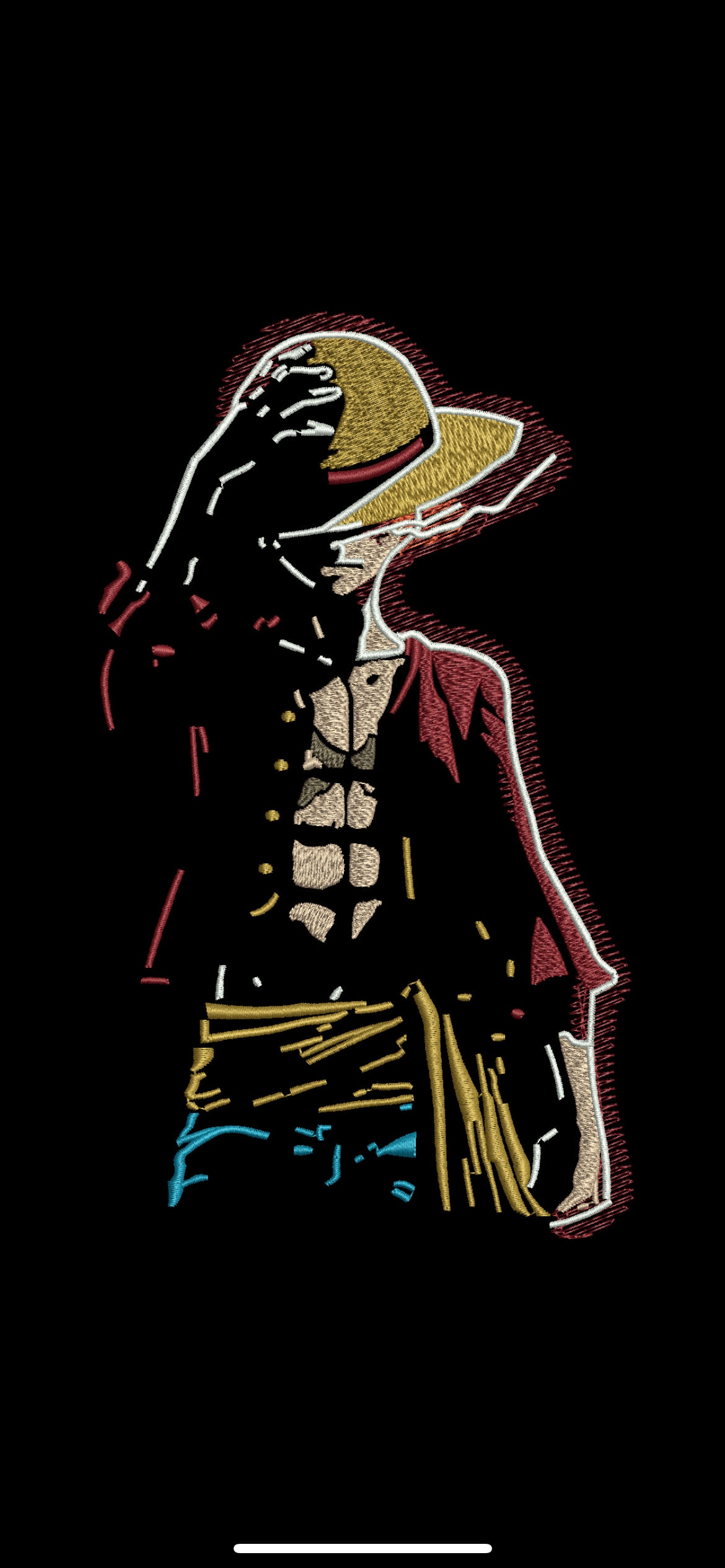 Monkey D Luffy High Quality Embroidery File - Etsy