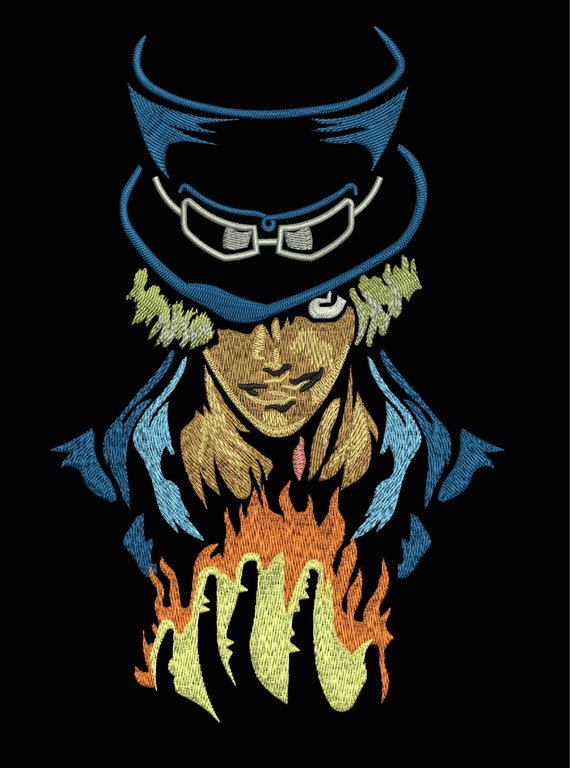 Sabo One Piece Embroidery File - Etsy