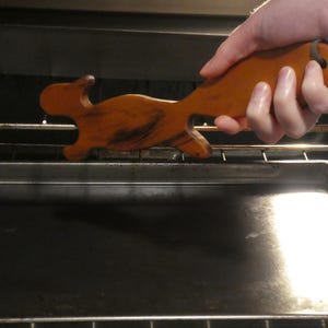 Handcrafted Wooden Oven Squirrel