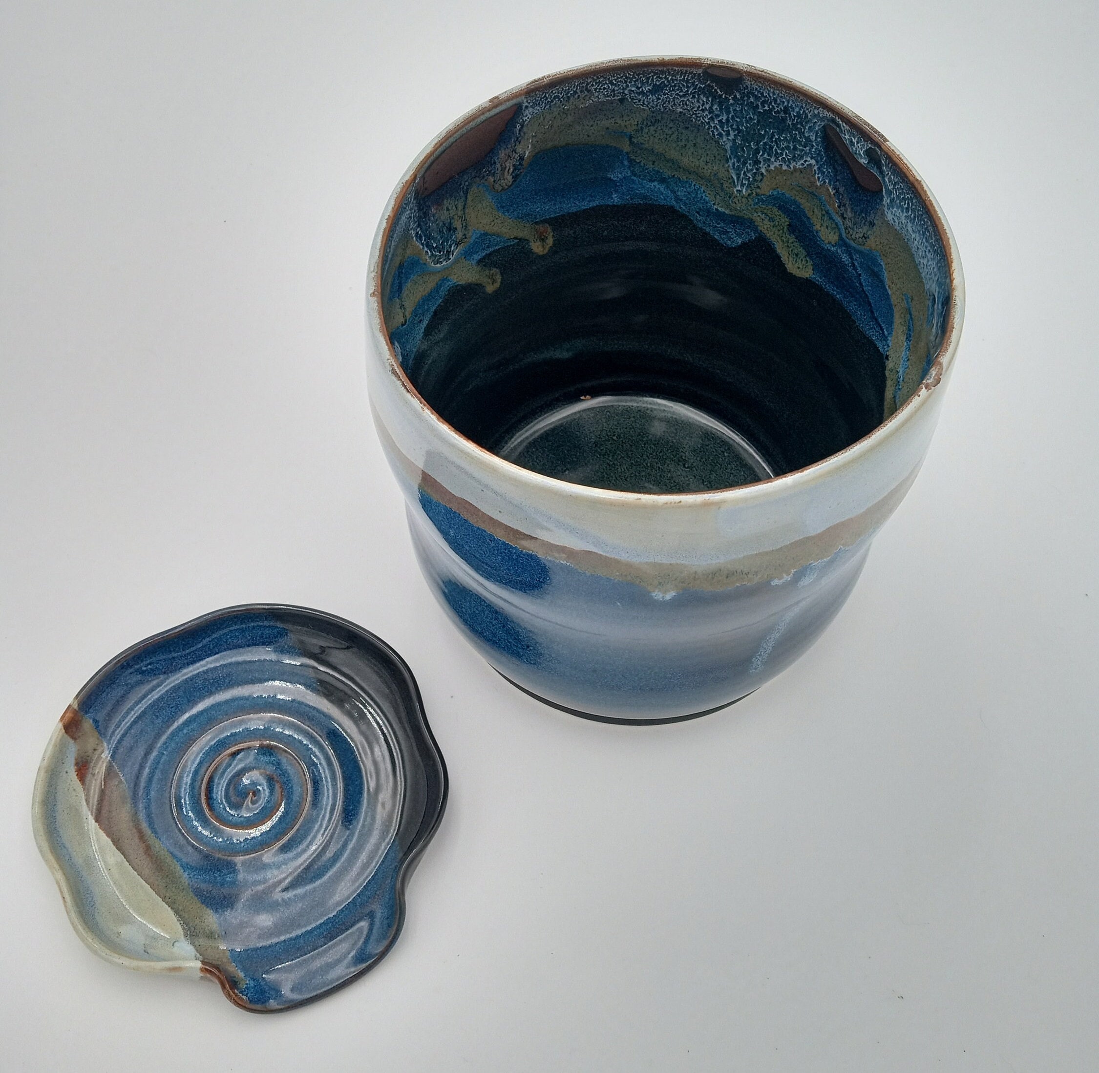 Utensil Holder and Optional Matching Spoon Rest Pottery Handmade White