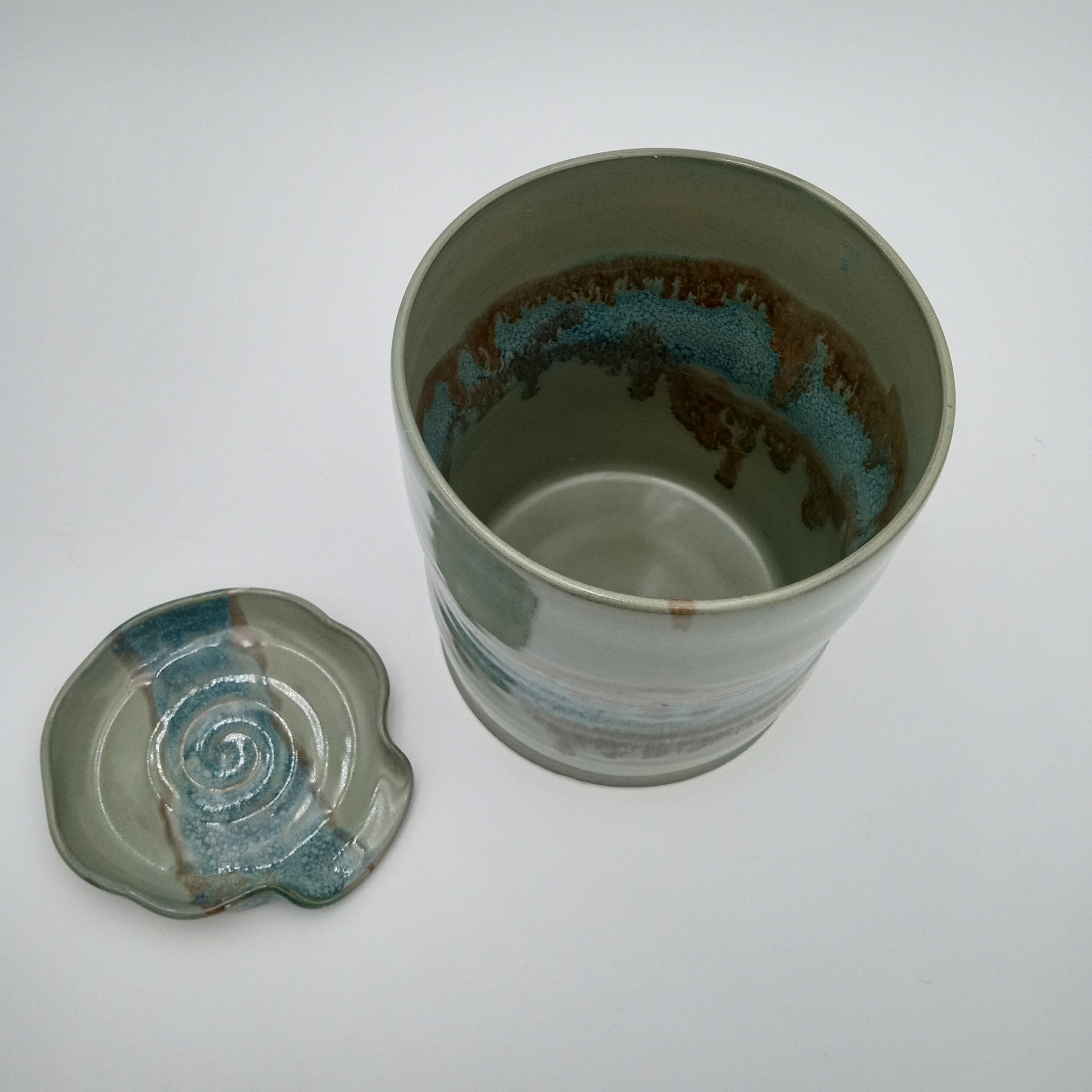 Utensil Holder and Optional Matching Spoon Rest Pottery Handmade White