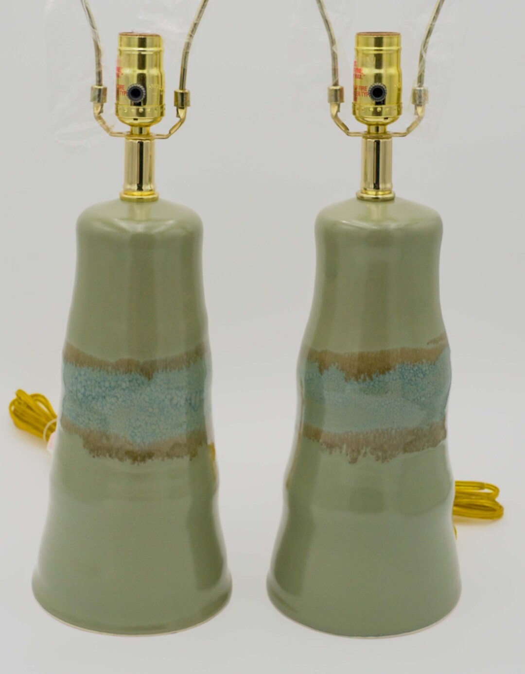 Ceramic Lamps Handmade on the Potter's Wheel Add Colorful Artisanal