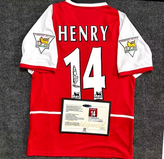 Thierry henry signed jersey cheap