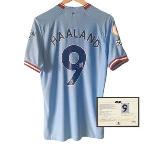  Haaland 9# Man City Home - Camiseta de fútbol 2022/23, Azul :  Ropa, Zapatos y Joyería
