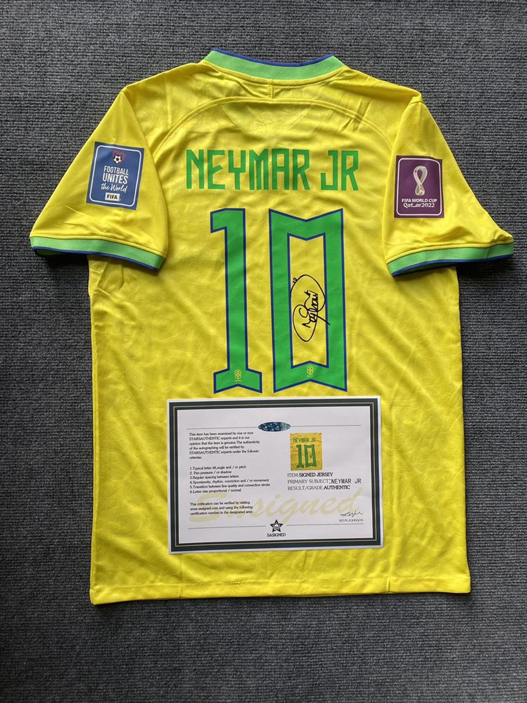 Neymar Jr SIGNED Brazil Home World Cup Signature Shirt jersey Etsy UK neymar-jr-signed-brazil-home-world-cup-signature-shirt-jersey-etsy-uk