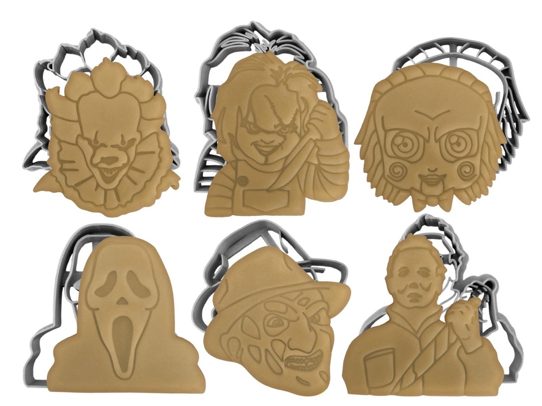 Horror Movies Cookie Cutters Set of 6 Halloween Penny Freddy Scream