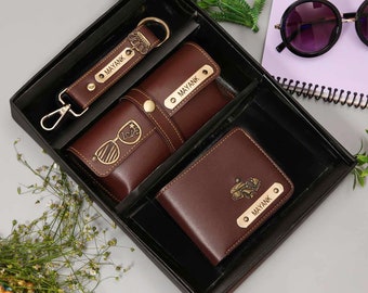 Special Combo for Men 2.0, Personalised/Engraved Wallet, Key Chain, Gifts for him, Personalised gifts, Birthday Gifts