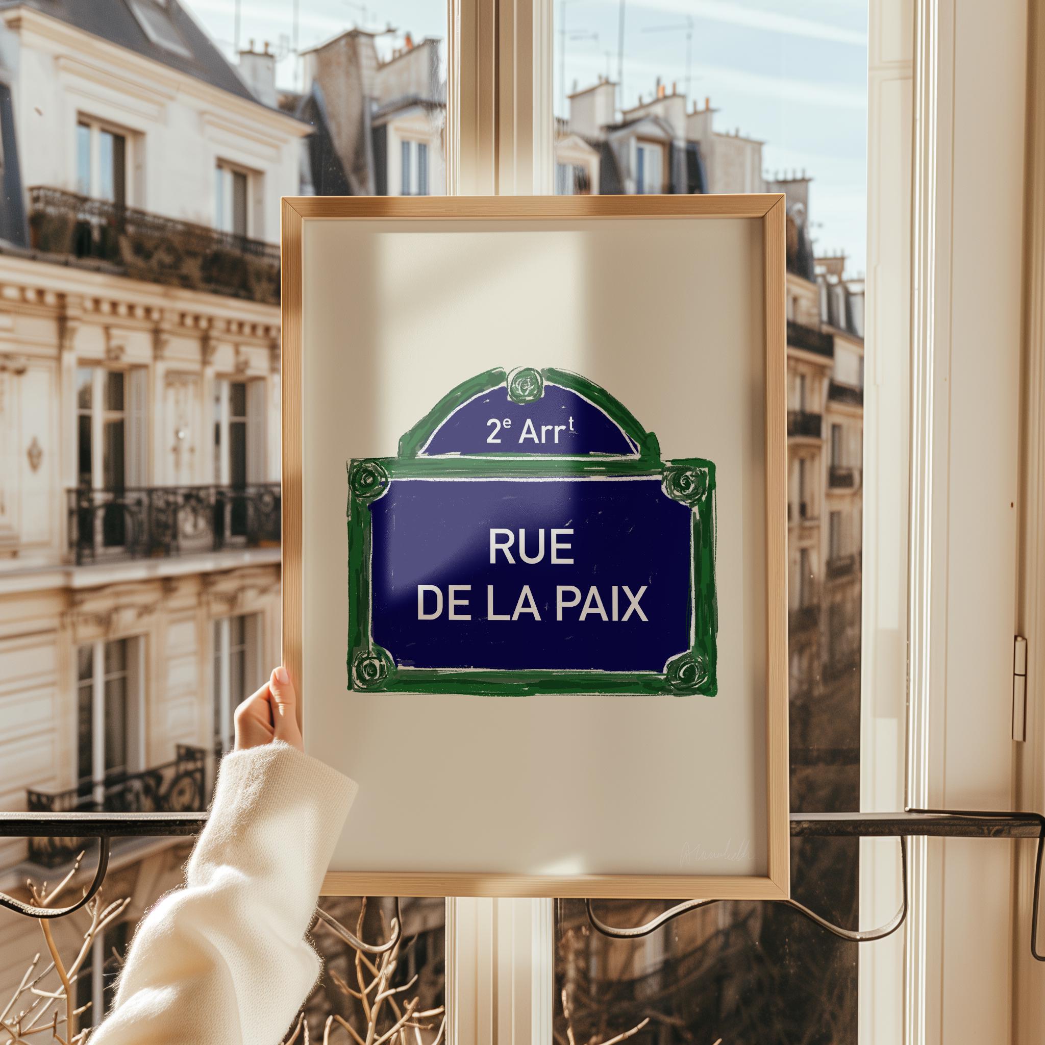 Paris street sign - Etsy 日本