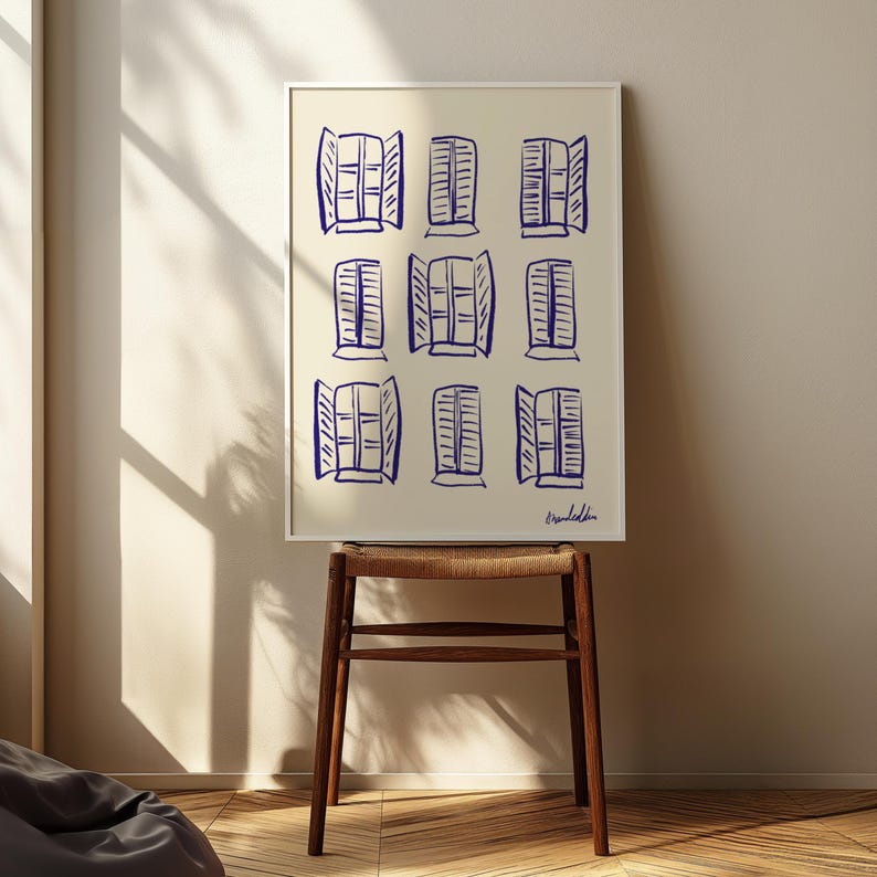 Windows Paris Print, French BuildingArt, Parisian Wall Decor, Window Artwork, Architecture Print, Paris Façade Art, Paris Building Art