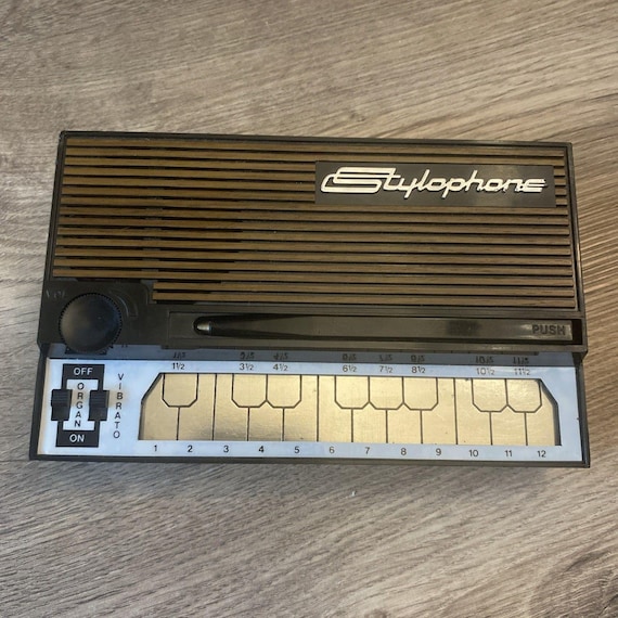 RARE Vintage 1970s Dubreq Stylophone (Wood-Grain & Volume Control Variant)