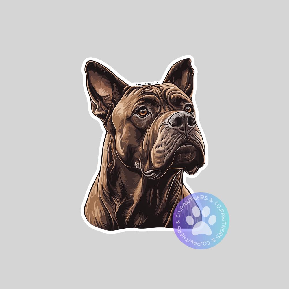 Cane Corso Sticker, Weatherproof Vinyl Decal - Etsy