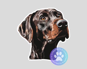 Pointer Sticker, Weatherproof Vinyl Decal