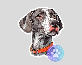 Pointer Sticker, Weatherproof Vinyl Decal