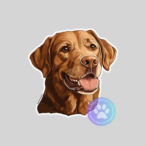 Chesapeake Bay Retriever Sticker, Sticker Gift, Cute Stickers, Animal Decals, Macbook Decal, Laptop Stickers, Water Bottle Decal