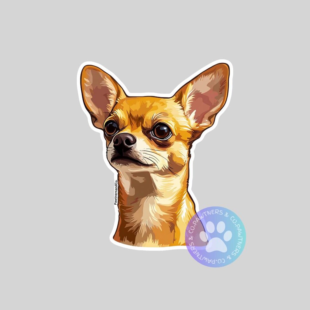 Chihuahua Sticker, Sticker Gift, Cute Stickers, Animal Decals, MacBook ...