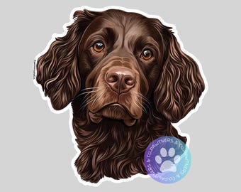 Boykin Spaniel sticker, Weatherproof Vinyl Decal
