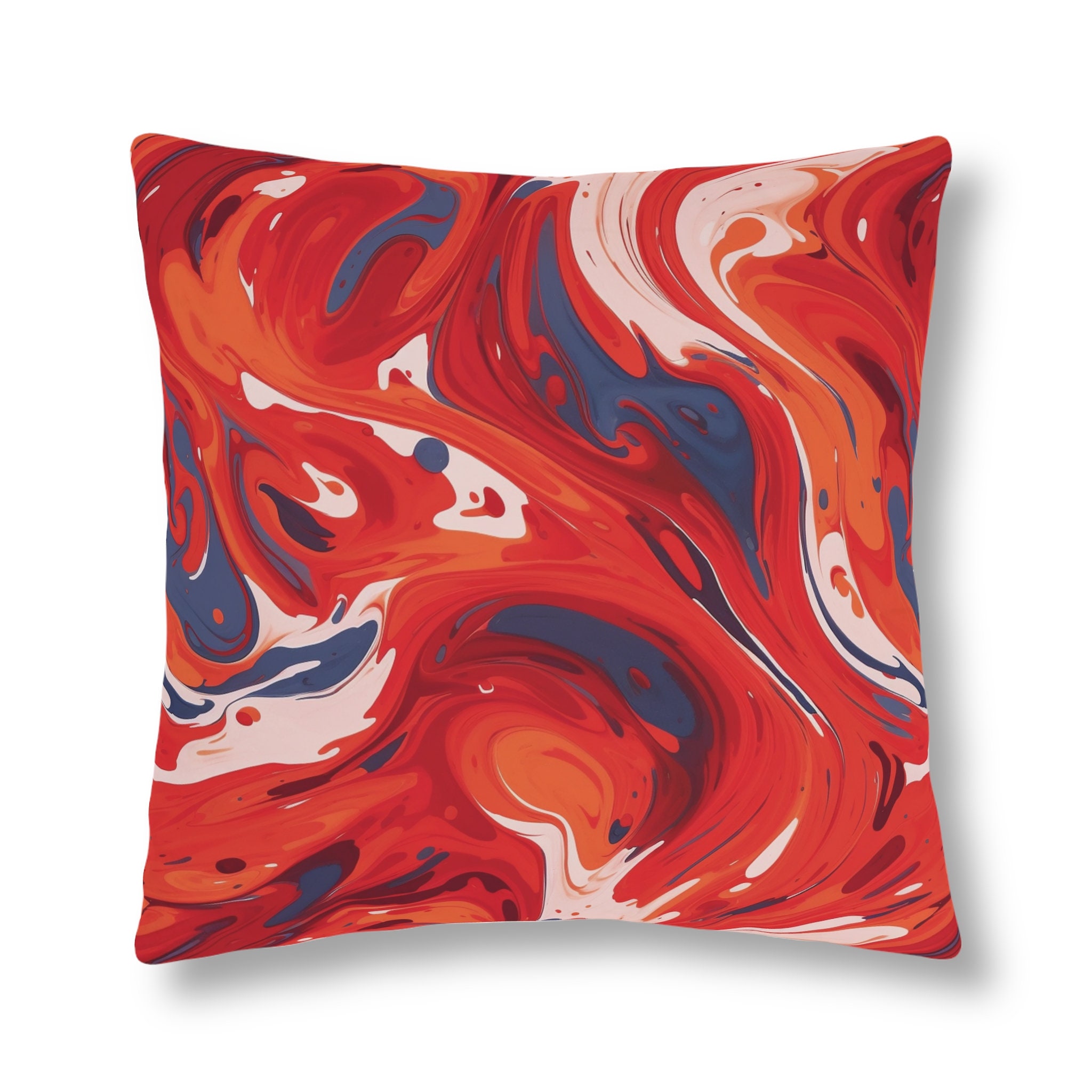 Oily Reds and Pinks Abstract Outdoor Pillow Waterproof - Etsy