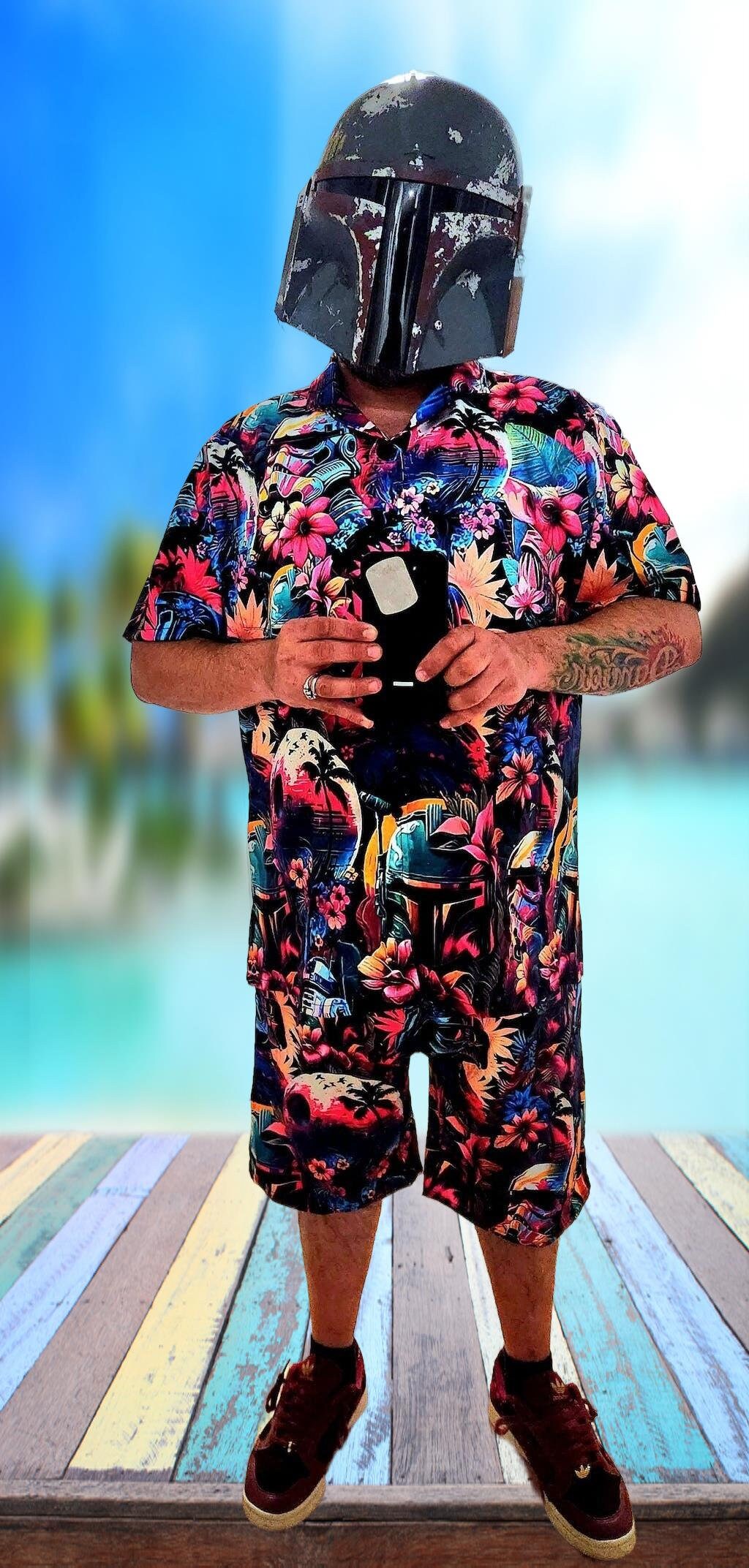 Special Star Wars Synthwave Darth Vader Hawaiian Shirt For Men, Women, Kids, Baby Yoda Shirt