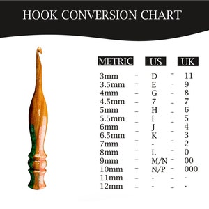 Crochet Hooks Wooden Crochet Hooks for Crocheting Knitting Ergonomic Comfortable Handles Crochet Hook - Gifts for Her