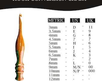 Ergonomic Rosewood Crochet Hook with Resin Handle (3-12mm)