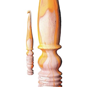 Epoxy Resin and Rosewood mix crochet hooks Handcrafted ergonomic handle crochet hook 3mm to 16mm Pure Rosewood Pure Resin - best gift idea