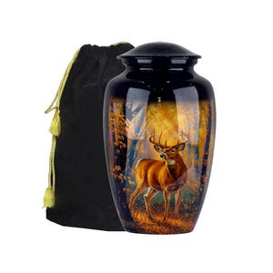 Cremation Urn | Metal Urn Box | Decorative Cremation Urn | Affordable Adult Urn | Box for Human Ashes, Funeral Urn For Dog Ashes - Handmade