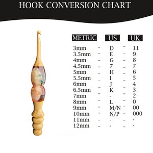 Resin Rosewood mix Crochet hook soft crochet handle Ergonomic HANDMADE Crochet Hook For Knitting and crocheting Epoxy Resin Crochet Hook