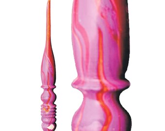 Handgefertigte Häkelnadel aus Palisander: Ergonomischer Resin-Griff (3-15mm)
