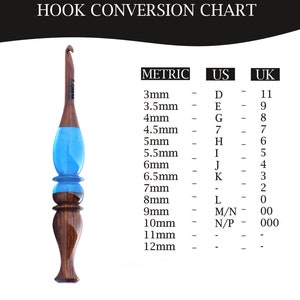 Crochet Hooks - Wooden Crochet Hooks for Crocheting Knitting - Ergonomic Comfortable Handles Crochet Hook - Gifts for Her