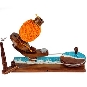 Yarn winder and swift combo - Hand-operated Ball winder Knitter&#39;s Gifts Center Handmade Skein winder for Knitting Crocheting Winder Handmade