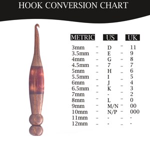 Crochet Hook - Ergonomic Wooden Crochet Hook - HANDMADE Crochet Hook For Knitting - Epoxy Resin Crochet Hook, Custom Crochet Hook