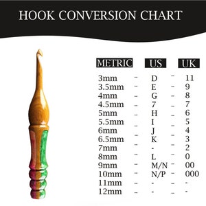 Wooden and resin mix crochet hook new design ergonomic crochet hook knitting needles best gift idea for mother