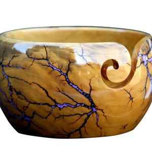 Wooden Yarn Bowl, handmade Yarn Storage Bowl For Knitting Best Gift For Mothers Day, Yarn Holder For Knitters Christmas Day Gift