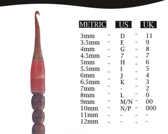 Handmade Rosewood Crochet Hook: Ergonomic Epoxy Resin Handle