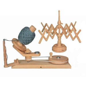 Yarn winder and swift yarn winder combo - Hand-operated Ball winder Knitter&#39;s Gifts Center handcrafted Skein winder for Knitting Crocheting