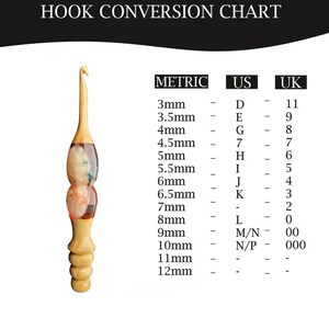 Virknål i epoxiharts: Ergonomiskt handtag i rosenträ, 3 mm-12 mm Design-02