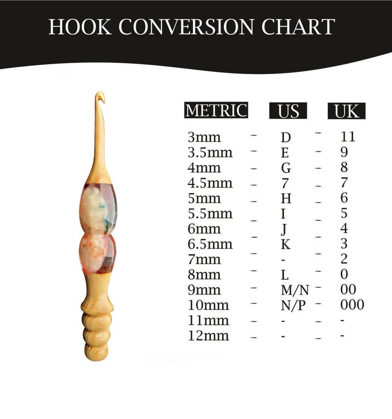 Virknål i epoxiharts: Ergonomiskt handtag i rosenträ, 3 mm-12 mm Design-02