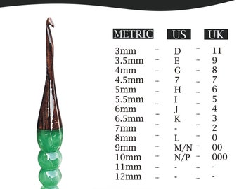 Handmade Rosewood Crochet Hook Set: Ergonomic Resin Handle