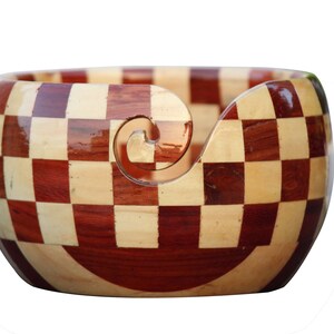 X Large Handcrafted WOODEN Yarn Bowl for Knitting, Crochet, Sewing & Crafts - Large A best gift for knitters |